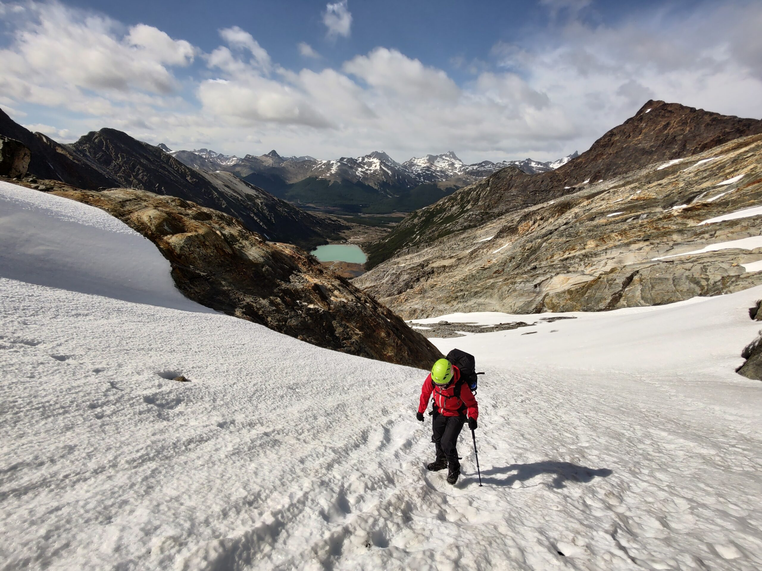 Way up to Albino glaciar